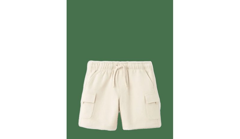 MANGO Drawstring Cargo Bermuda Shorts - LIGHT BEIGE - 98 – kuva 1/2