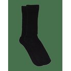 MP DENMARK Fine Cotton Rib Socks - BLACK - 40/42