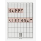 DESIGN LETTERS Happy Birthday Flags - PINK - One Size