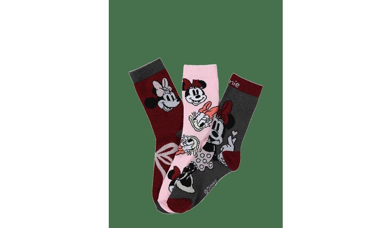 MINNIE MOUSE Socks - BURGUNDY - 23/26 – kuva 1/2