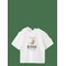 MANGO Printed Cotton-Blend T-Shirt - WHITE - 92 – kuva 1