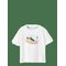 MANGO Printed Cotton-Blend T-Shirt - WHITE - 92 – kuva 2