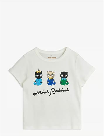Mini Rodini Minibabies Sp Ss Tee - White - 140/146