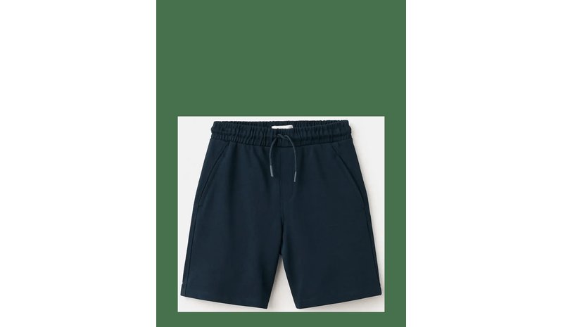 MANGO Basic Cotton Bermuda Shorts - NAVY - 140 – kuva 1/2