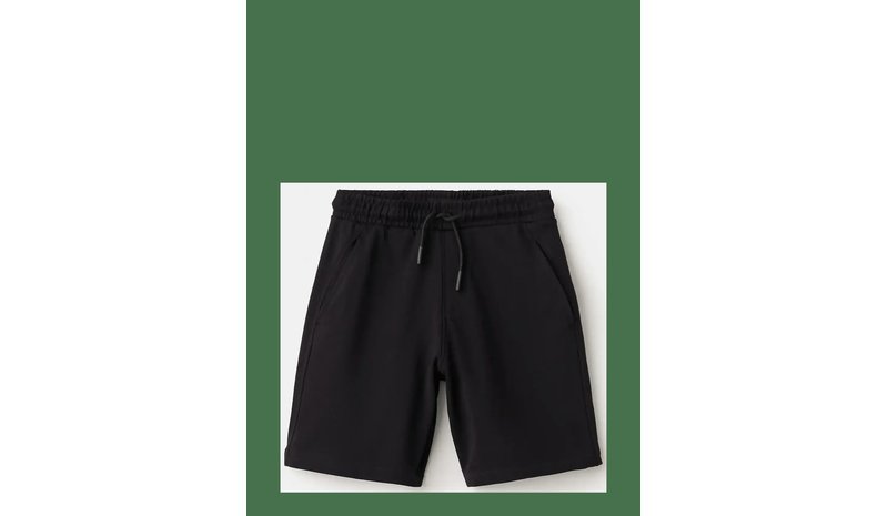 MANGO Basic Cotton Bermuda Shorts - BLACK - 152 – kuva 1/2