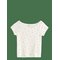 LINDEX Ribbed Top - OFF WHITE - 128 – kuva 1