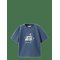 MANGO Printed T-Shirt With Interactive Flap - MEDIUM BLUE - 104 – kuva 1