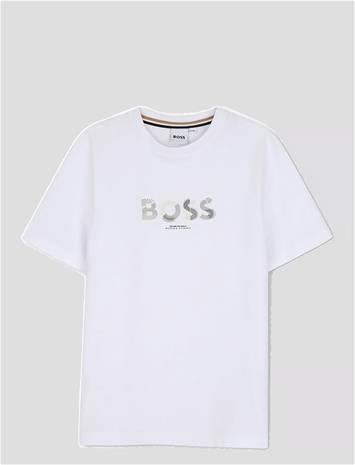 BOSS Short Sleeves Tee-Shirt - WHITE - 110