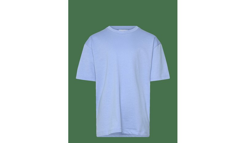 ENKEL STUDIO Basic O-Neck Tee S/S - LT BLUE - 164 – kuva 1/2