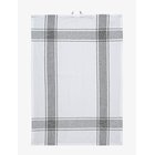NOBLE HOUSE Kitchen Towel Ronja Grs 2-P - BLACK/WHITE - 50X70 cm x 2