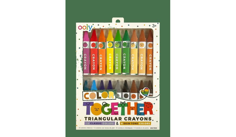 OOLY Crayons 18 Pcs - Colour Together Triangular - MULTI - One Size – kuva 1/2