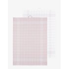 NOBLE HOUSE Kitchen Towel Hanna Classic 2-P - FOGGY PINK - 50X70 cm x 38