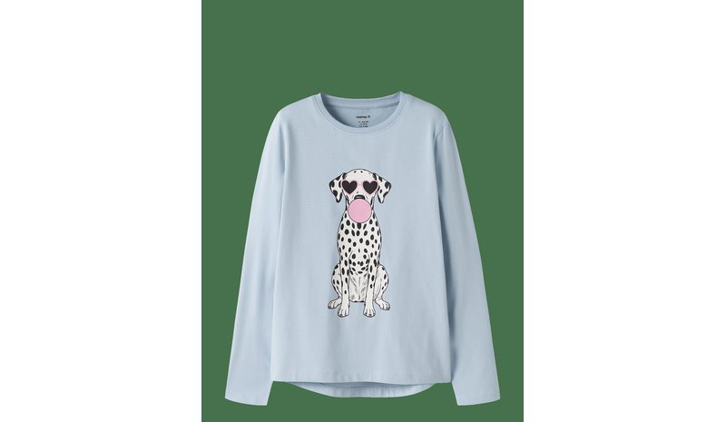 NAME IT Nkfvix Ls Top - SUBDUED BLUE - 116 – kuva 1/2