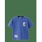 MANGO Short-Sleeved Printed T-Shirt - MEDIUM BLUE - 98 – kuva 1