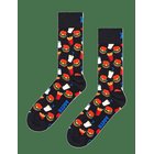 HAPPY SOCKS Hamburger Sock - BLACK - 36-40