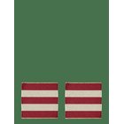 NOBLE HOUSE Place Mat Jute Stripe 2-P - RED - 38X38 cm x 38