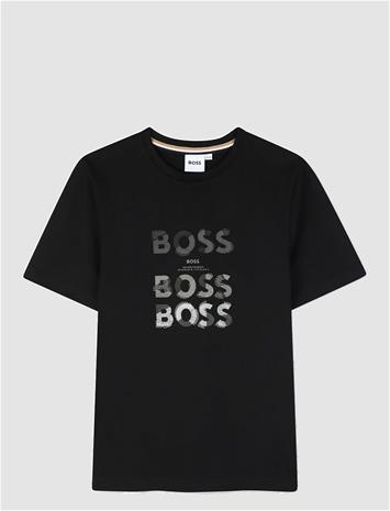 BOSS Short Sleeves Tee-Shirt - BLACK - 140