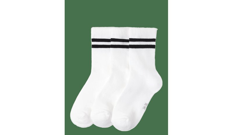LINDEX 3-Pack Socks - WHITE - 31/33 – kuva 1/2