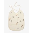 NUUROO Ida Bib Coated - CREME - CIRCUS - 28X 37 cm