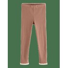 LINDEX Ribbed Leggings - LIGHT DUSTY BROWN - 128