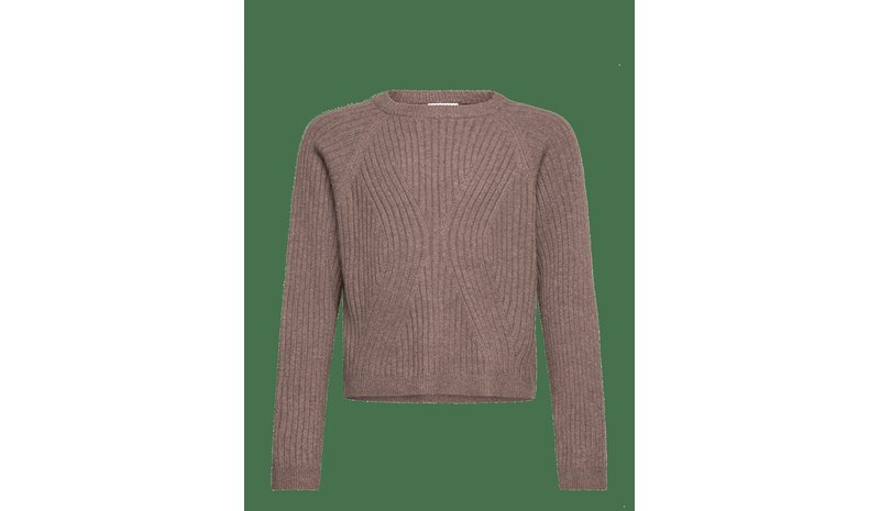 NAME IT Nkfrikine Ls Short Knit Pullover Pb - COFFEE QUARTZ - 116 – kuva 1/2
