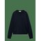 MANGO Decorative Seams Cotton Sweater - NAVY - 7-8 – kuva 1