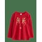 LINDEX Top Ls Reindeer 3D - DARK RED - 92 – kuva 1