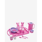 DANTOY My Little P. Breakfast Set On Tray Net 23 Pcs - PINK - One Size