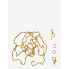 ME & MY BOX Letter P Gp With O-Ring, Chain And Clasp - GOLD-P - One Size