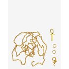ME & MY BOX Letter T Gp With O-Ring, Chain And Clasp - GOLD-T - One Size