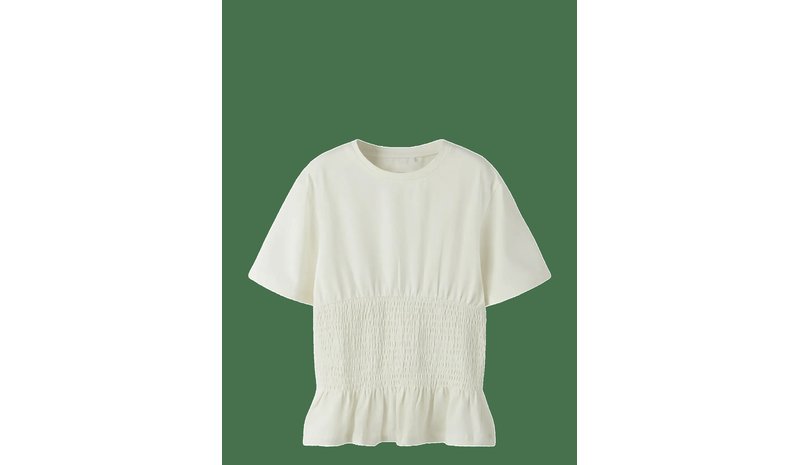 NAME IT Nkfsilly Ss Top - CLOUD DANCER - 134-140 – kuva 1/2