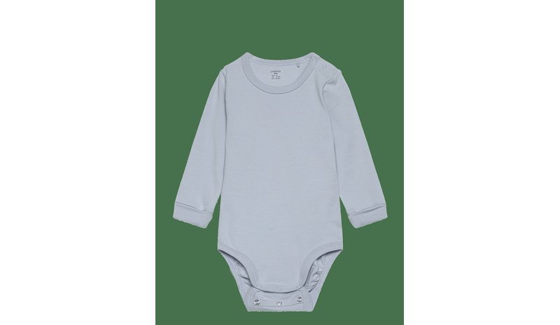 LINDEX Bodysuit - LIGHT DUSTY BLUE - 80 – kuva 1/2