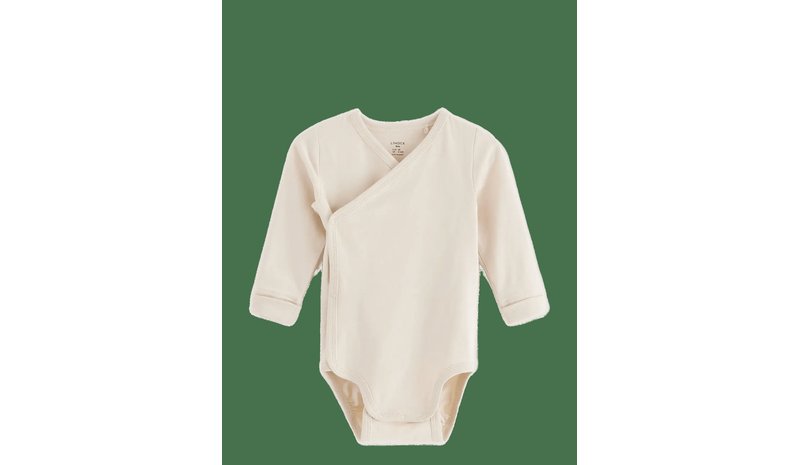 LINDEX Wrap Bodysuit - LIGHT BEIGE - 62 – kuva 1/2