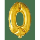 JOKER Foil Balloon Number 0 Gold 86 Cm - GOLD - 86 cm