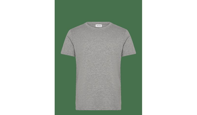 ENKEL STUDIO Basic O-Neck Tee S/S - GREY MEL - 3XL – kuva 1/2