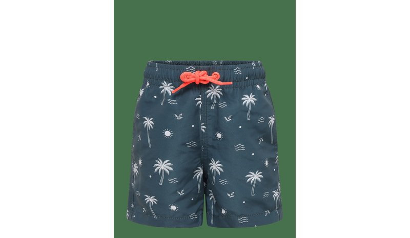 MANGO Palm Trees Print Swimsuit Trunks - DARK BLUE - 116 – kuva 1/2
