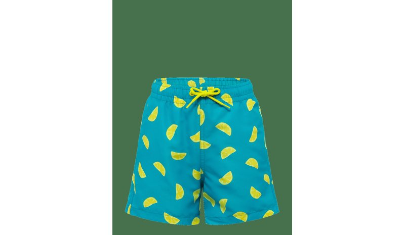 MANGO Lemon-Print Swimming Trunks - MEDIUM BLUE - 116 – kuva 1/2