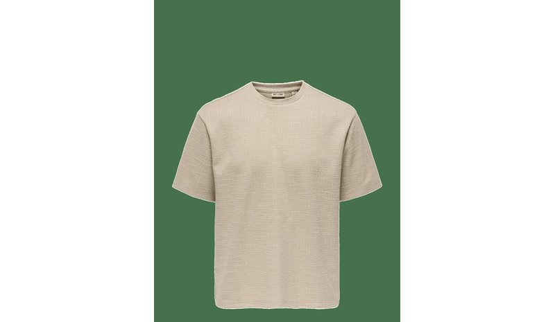 ONLY & SONS Onsandre Rlx Ss Tee - SILVER LINING - M – kuva 1/2