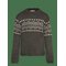 MANGO Jacquard Knitted Sweater - DARK GREEN - 7-8 – kuva 1