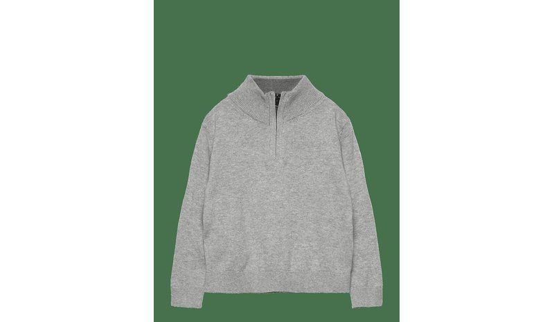MANGO Perkins-Neck Sweater - MEDIUM GREY - 2-3 – kuva 1/2