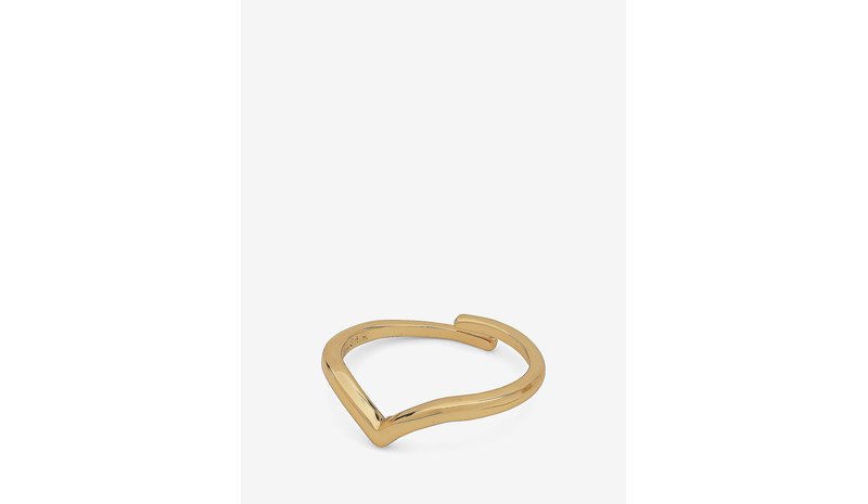 PILGRIM Lulu Recycled Stack Ring - GOLD PLATED - One Size – kuva 1/3