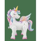 JOKER Foil Balloon Unicorn 3D - MULTI COLOURED - 68X57 cm