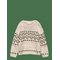 MANGO Jacquard Knitted Sweater - LIGHT BEIGE - 2-3 – kuva 1