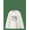 MANGO Embroidered Printed T-Shirt - NATURAL WHITE - 7-8 – kuva 1