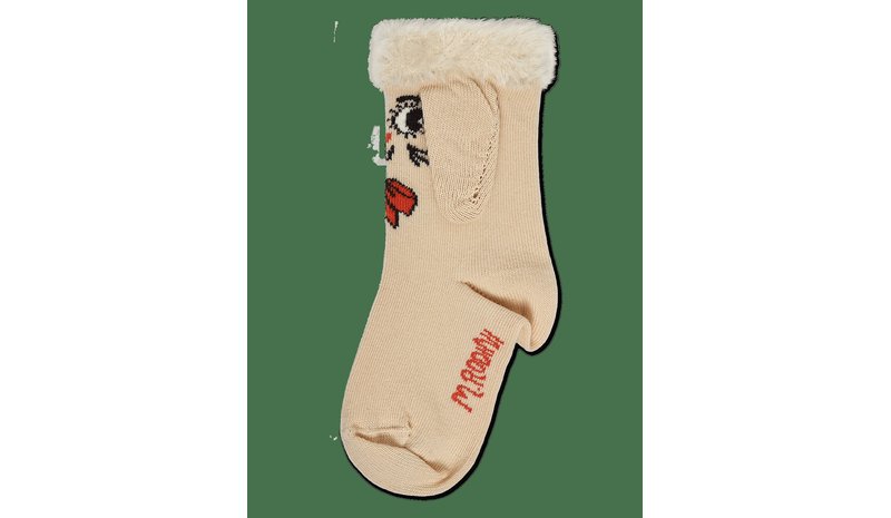 MINI RODINI Rabbit 1-Pack Ear Socks - OFF-WHITE - 13/15 – kuva 1/2