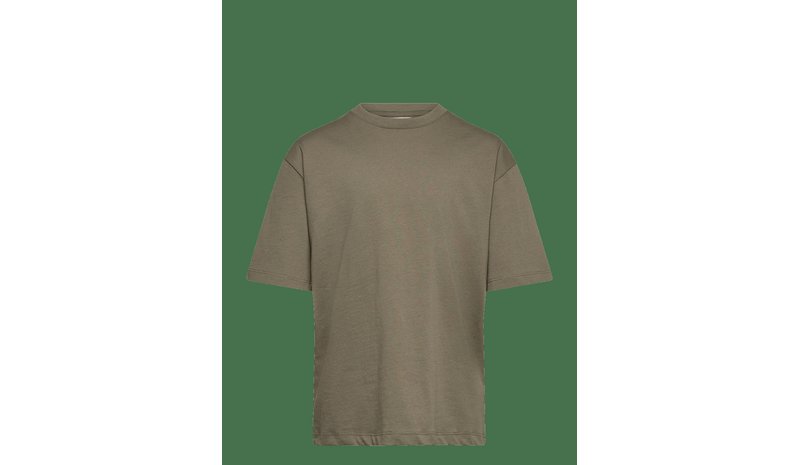 ENKEL STUDIO Basic O-Neck Tee S/S - ARMY - 146 – kuva 1/2