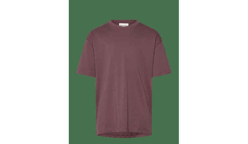 ENKEL STUDIO Basic O-Neck Tee S/S - BERRY RED - 134 – kuva 1/2