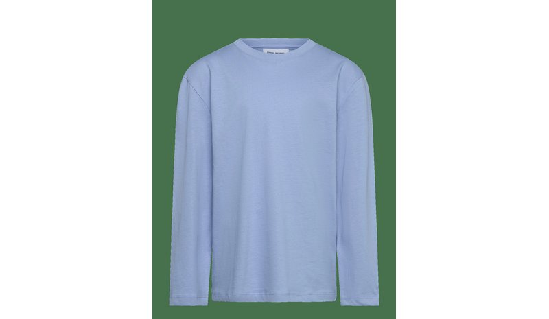 ENKEL STUDIO Basic O-Neck Tee L/S - LT BLUE - 128 – kuva 1/2