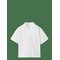 MANGO Linen-Blend Short-Sleeve Shirt - WHITE - 146 – kuva 1