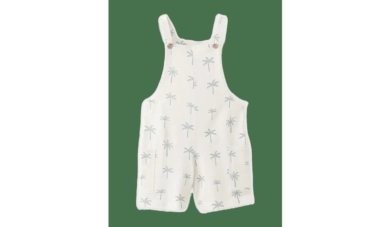 MANGO Cotton Dungarees - NATURAL WHITE - 104 – kuva 1/2